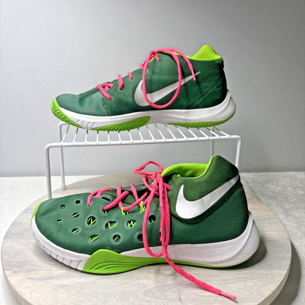 Nike Zoom HyperRev Green Pink Men’s Basketball Shoes Size 8.5 - Picture 2 of 11